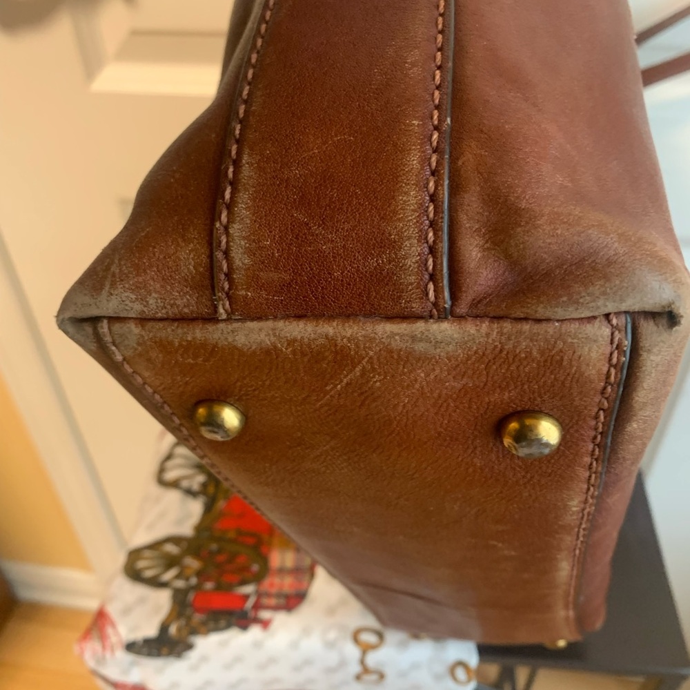 Frye cognac  Brown Leather Tote - Picture 8 of 16